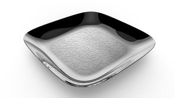 DRESSED - kwadratowa taca stalowa 34x34cm ALESSI