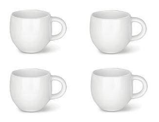 ALL TIME - zestaw filiżanek do espresso dla 4 osób ALESSI