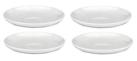 ALL TIME - zestaw spodków do filiżanek do espresso dla 4 osób ALESSI