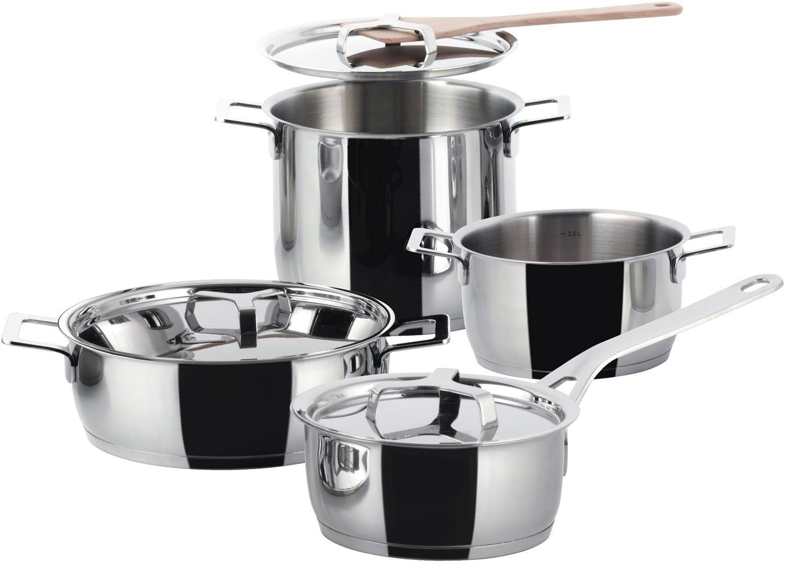 POTS&PANS - zestaw garnków 7 elementów ALESSI