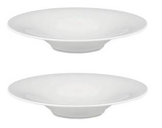 KU - zestaw 4 białych talerzy głębokich ALESSI