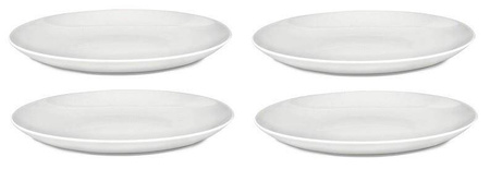 MAMI - zestaw 4 białych talerzy obiadowych ALESSI