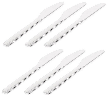 KNIFEFORKSPOON - zestaw 6 noży stołowych z jednego kawałka stali ALESSI