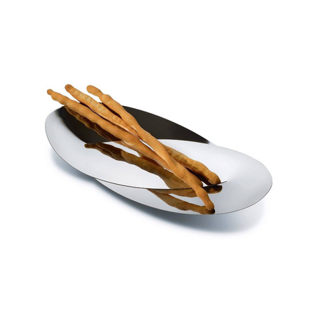 OCTAVE - polerowany kosz na pieczywo i przekąski ALESSI