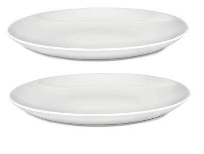 MAMI - zestaw 2 białych talerzy obiadowych ALESSI