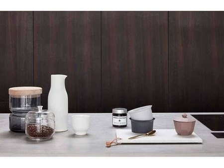 Cukiernica z pokrywką - ceramika brąz HUBSCH