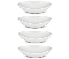 COLOMBINA - zestaw 4 białych talerzy głębokich ALESSI
