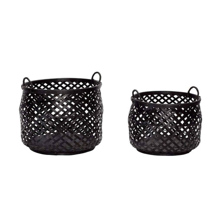 Zestaw koszy bambusowych 2szt HUBSCH