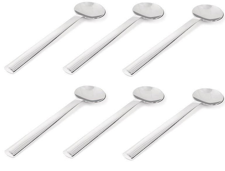 RUNDES MODELL - zestaw 6 łyżek stołowych z poprzeczną główką ALESSI