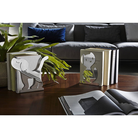 VIGO - polerowana podpórka do książek kot ALESSI