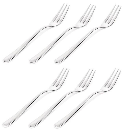 CACCIA - zestaw 6 widelców stołowych z 3 zębami ALESSI