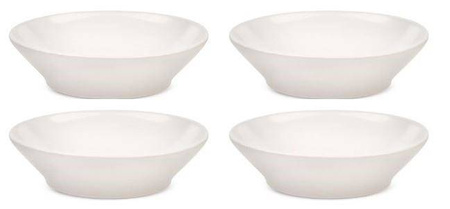 TONALE - zestaw 4 jasnoszarych talerzy głębokich ALESSI