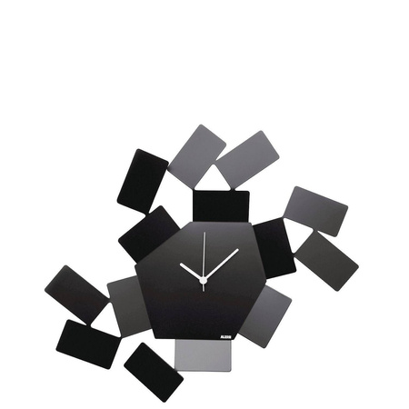 LA STANZA DELLO SCIROCCO - czarny zegar ścienny ALESSI