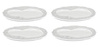 DRESSED - zestaw 4 białych talerzy śniadaniowych ALESSI