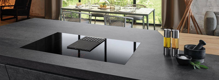 NIKOLATESLA LIBRA BL/A/83 czarna płyta indukcyjna z wagą i wyciągiem ELICA