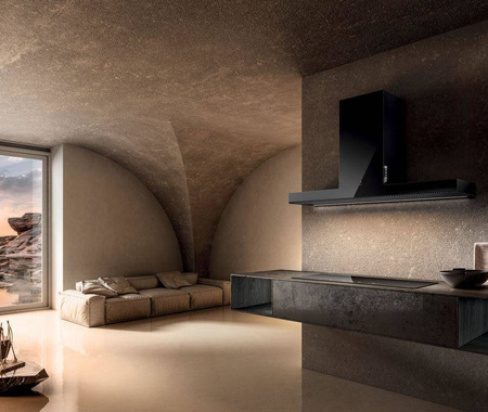 HAIKU BL/A/60 czarny okap naścienny ELICA