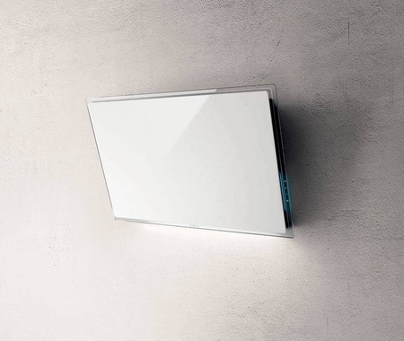 ELLE WH/F/80 okap naścienny - białe szkło ELICA