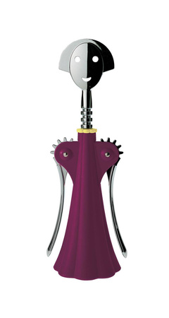 ANNA G. - korkociąg skrzydełkowy, fioletowy ALESSI