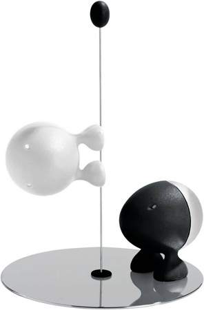 LILLIPUT - solniczka i pieprzniczka na podstawce ALESSI