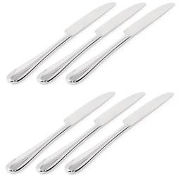 NUOVO MILANO  - zestaw 6 noży stołowych z jednego kawałka stali ALESSI