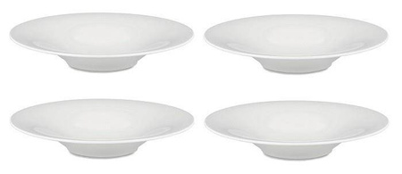 KU - zestaw 4 białych talerzy głębokich ALESSI