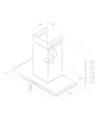 THIN IX/A/60 okap naścienny - stal nierdzewna ELICA
