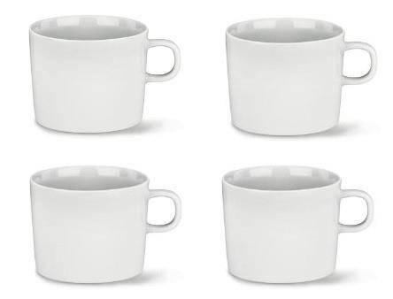 PLATEBOWLCUP - zestaw filiżanek do herbaty dla 4 osób ALESSI