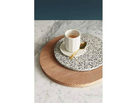 Porcelanowy kubek z podstawką HUBSCH