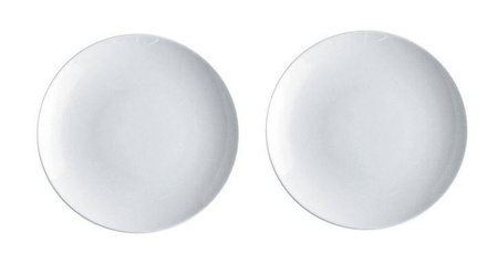 MAMI - zestaw 2 białych talerzyków deserowych ALESSI