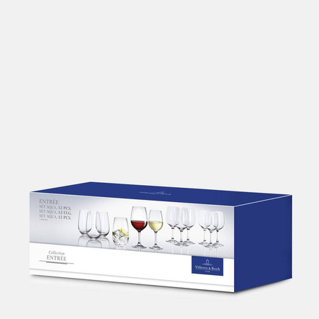 Zestaw kieliszków i szklanek Entrée Aqua 12 sztuk VILLEROY&BOCH