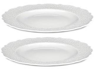 DRESSED - zestaw 2 białych talerzy obiadowych ALESSI