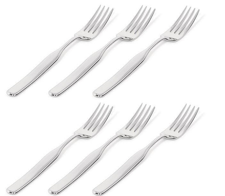 COLLO ALTO - zestaw 6 widelców stołowych ALESSI