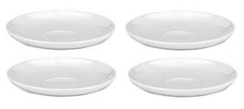 ALL TIME - zestaw spodków do filiżanek do espresso dla 4 osób ALESSI