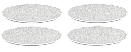 DRESSED - zestaw spodków filiżanek do herbaty dla 4 osób ALESSI