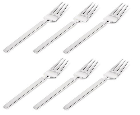DRY - zestaw 6 widelczyków do ciasta ALESSI