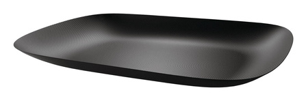 MOIRE - Czarna prostokątna taca 45x34cm ALESSI