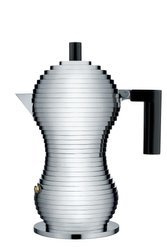 PULCINA - ciśnieniowa kawiarka z czarną rączką 150ml ALESSI