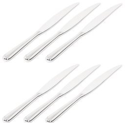 CACCIA - zestaw 6 noży stołowych z jednego kawałka stali ALESSI