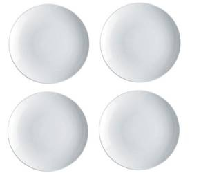 MAMI - zestaw 4 białych talerzyków deserowych ALESSI