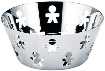 GIROTONDO - srebrny koszyk polerowany 20,5cm ALESSI