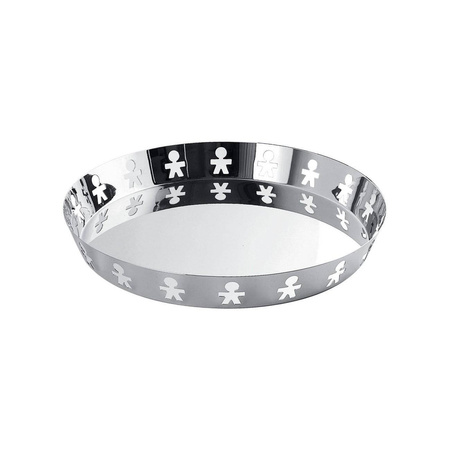 GIROTONDO - okrągła taca polerowana z wysokim rantem 30,3 cm ALESSI