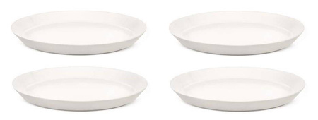 TONALE - zestaw 4 jasnoszarych talerzy obiadowych ALESSI