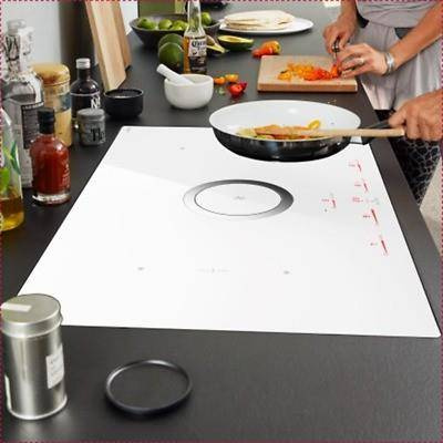 NIKOLATESLA SWITCH WH/F/83 biała płyta indukcyjna z pochłaniaczem ELICA