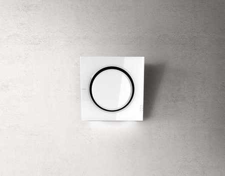 MINI OM WH/F/55 okap naścienny - białe szkło ELICA