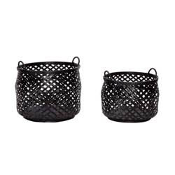 Zestaw koszy bambusowych 2szt HUBSCH