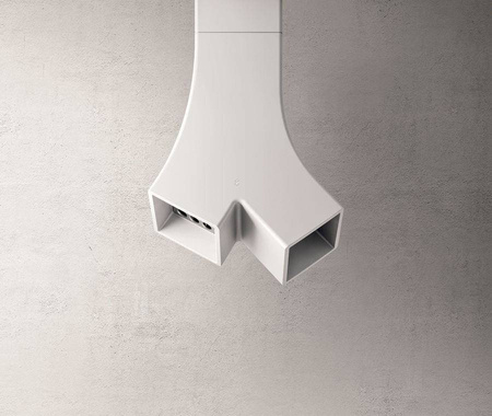 YE WH/A/66 okap wyspowy - Biały Cristalplant ELICA