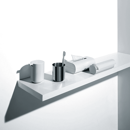 BIRILLO - pojemnik na waciki, biały ALESSI