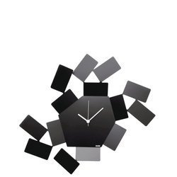 LA STANZA DELLO SCIROCCO - czarny zegar ścienny ALESSI