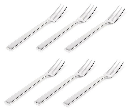 SANTIAGO - zestaw 6 widelczyków deserowych ALESSI