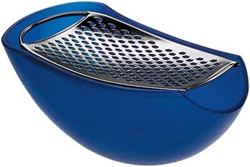 PARMENIDE - niebieska tarka do sera z pojemnikiem ALESSI